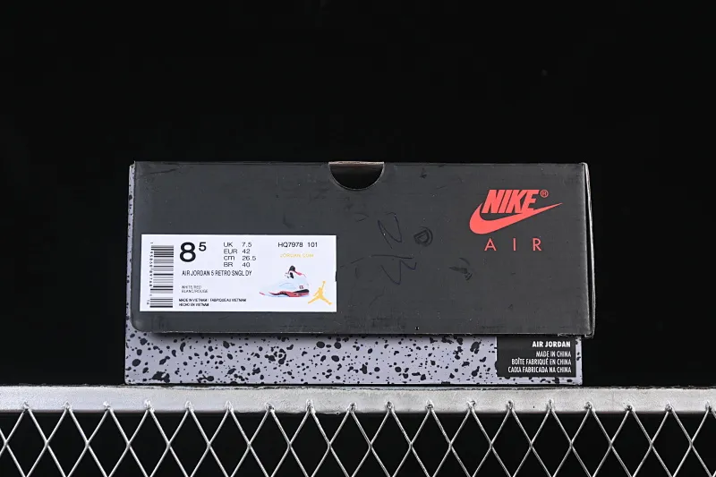 All categories Air Jordan Jordan series basketball shoes Air Jordan 5 Air Jordan 5 Retro "Fire Red Black Tongue" AJ5 Joe 5 Rukawa Maple Flame Red first layer basketball shoes HQ7978-101